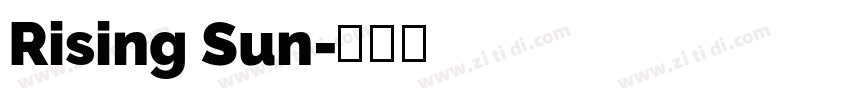 Rising Sun字体转换